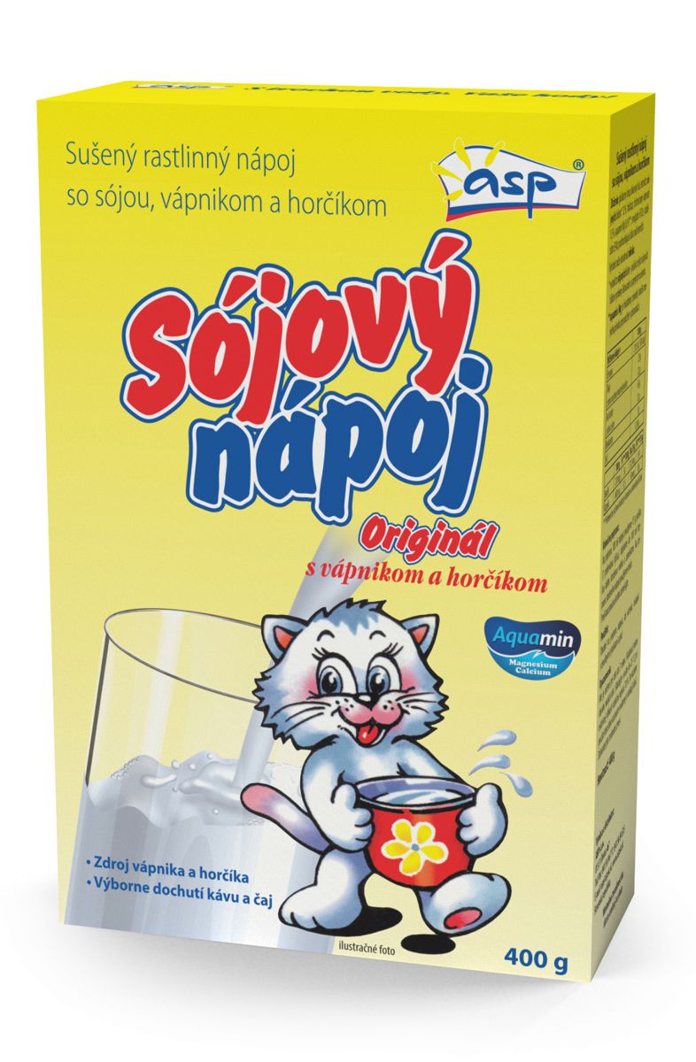 sojovy napoj macka